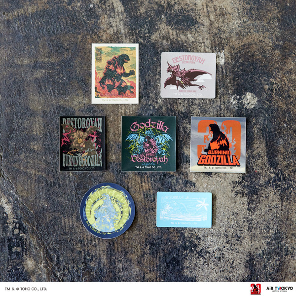 AIR TWOKYO『ゴジラVSデストロイア』グッズコレクション「ステッカーセット」TM ＆（C）TOHO CO.,LTD.