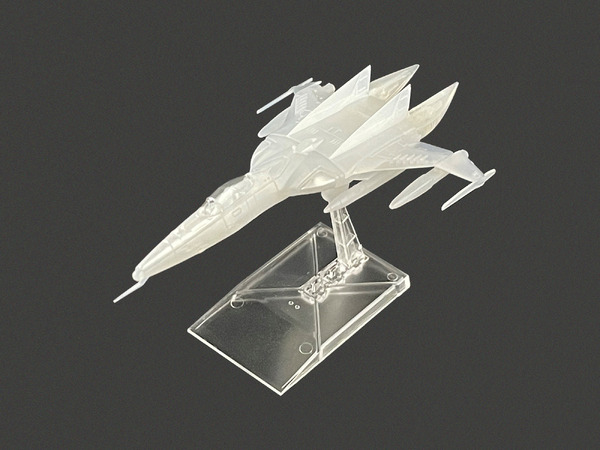 『ヤマトよ永遠にREBEL3199』Blu-ray & DVD 第5巻 メカコレクション[1式空間戦闘攻撃機コスモタイガーII (単座型) クリアホワイト]