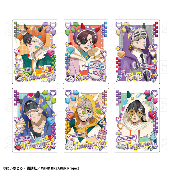 TVアニメ『WIND BREAKER』「でびデコパーカー」トレーディングアクリルカード（C）にいさとる・講談社／WIND BREAKER Project