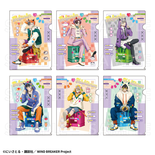 TVアニメ『WIND BREAKER』「でびデコパーカー」クリアファイル（C）にいさとる・講談社／WIND BREAKER Project