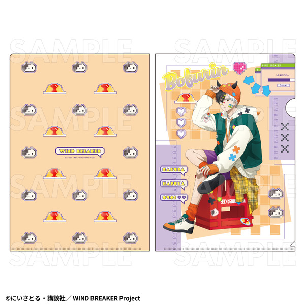TVアニメ『WIND BREAKER』「でびデコパーカー」クリアファイル【桜 遥】（C）にいさとる・講談社／WIND BREAKER Project