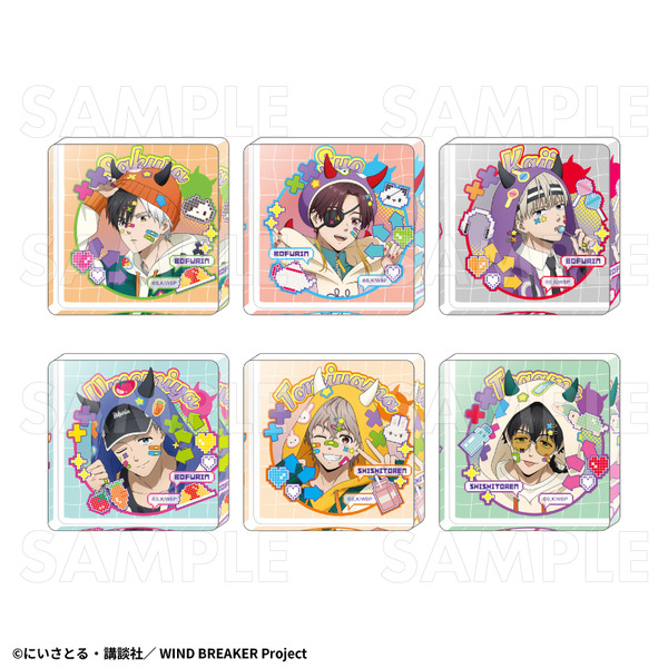 TVアニメ『WIND BREAKER』「でびデコパーカー」ミニアクリルブロック（C）にいさとる・講談社／WIND BREAKER Project