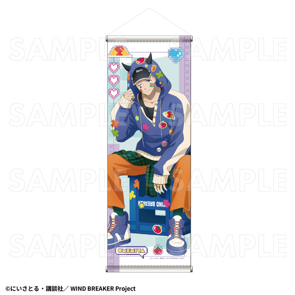 TVアニメ『WIND BREAKER』「でびデコパーカー」B2半裁タペストリー【梅宮 一】（C）にいさとる・講談社／WIND BREAKER Project