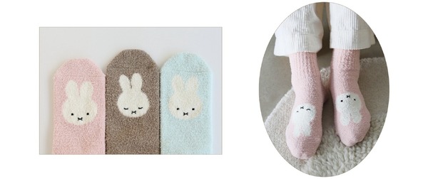 「ミッフィー」×「靴下屋」コラボ靴下