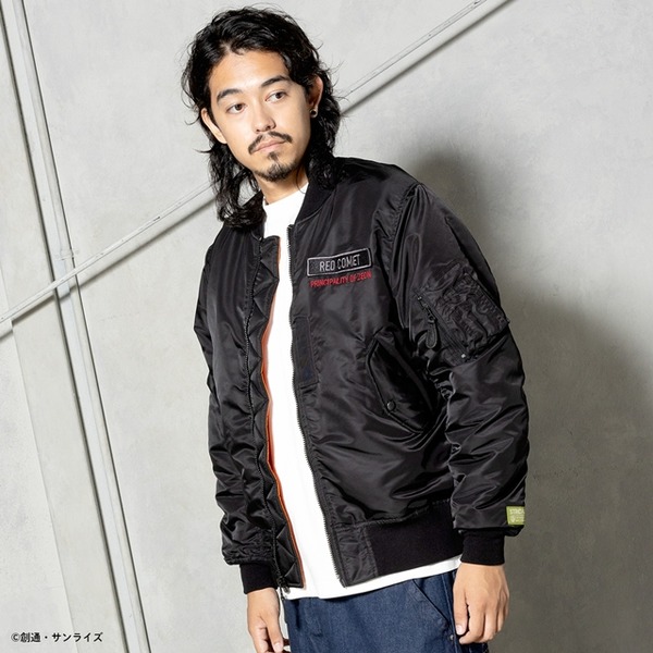 STRICT-G.ARMS『機動戦士ガンダム』MA-1ジャケット 【リストック】着用イメージ