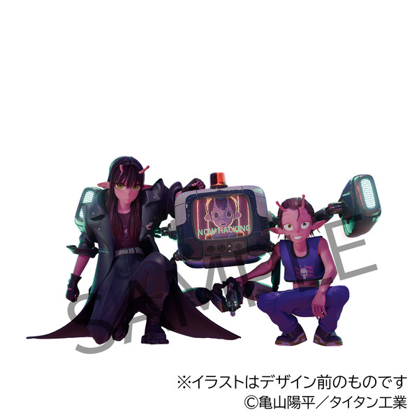 『銀河特急 ミルキー☆サブウェイ』アカネ＆カナタ アクリルスタンド（C）亀山陽平／タイタン工業