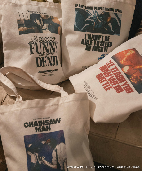 劇場版『チェンソーマン レゼ篇』FREAK'S STOREプリント トートバッグ　イメージ（C）2025 MAPPA／チェンソーマンプロジェクト（C）藤本タツキ／集英社
