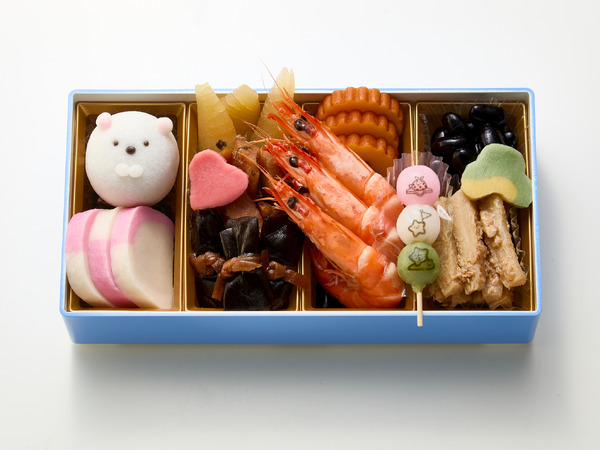 『すみっコぐらし』キャラクターおせちがベルメゾンネットで発売「＜一の重＞　和のお祝い重」（C）2025 San-X Co., Ltd. All Rights Reserved.