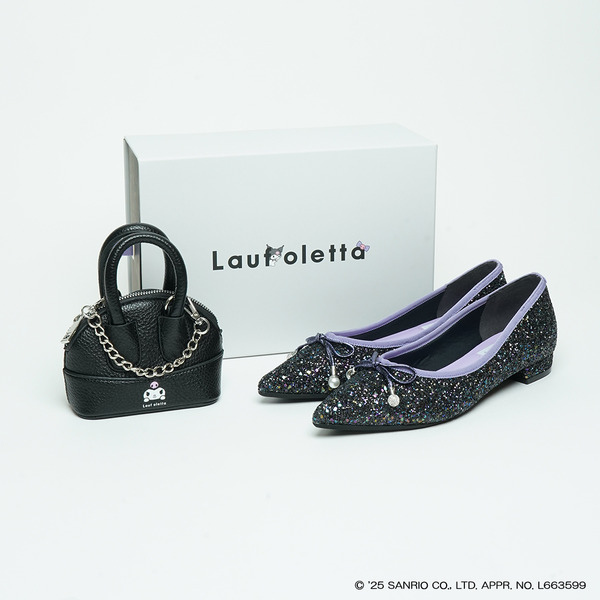 【KUROMI】パールモチーフバレエ（LH101K）BLACK-Z　税込17,930円