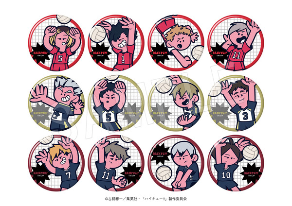 ■トレーディングマット缶バッジ　JF2026(B)（全12種）販売価格：1個 550円(税込)／1SET[12個入]6,600円(税込)