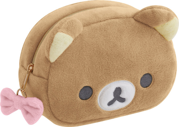 サンエックス「Makeup Rilakkuma ミラー付ぬいぐるみポーチ」リラックマ（C）2025 SAN-X CO., LTD. ALL RIGHTS RESERVED.