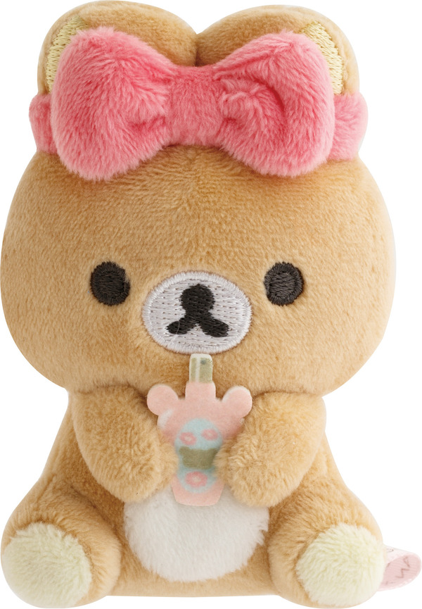 サンエックス「Makeup Rilakkuma てのりぬいぐるみ」リラックマ（おすわり）（C）2025 SAN-X CO., LTD. ALL RIGHTS RESERVED.