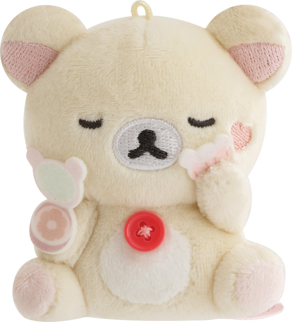 サンエックス「Makeup Rilakkuma てのりぬいぐるみ」コリラックマ（おすわり）（C）2025 SAN-X CO., LTD. ALL RIGHTS RESERVED.