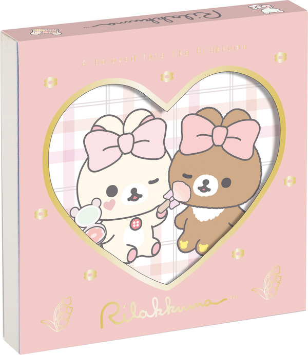 サンエックス「Makeup Rilakkuma スクエアメモ」（C）2025 SAN-X CO., LTD. ALL RIGHTS RESERVED.