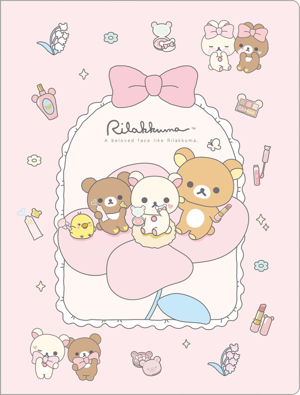 サンエックス「Makeup Rilakkuma ハードカバーダブルクリアホルダー」（C）2025 SAN-X CO., LTD. ALL RIGHTS RESERVED.