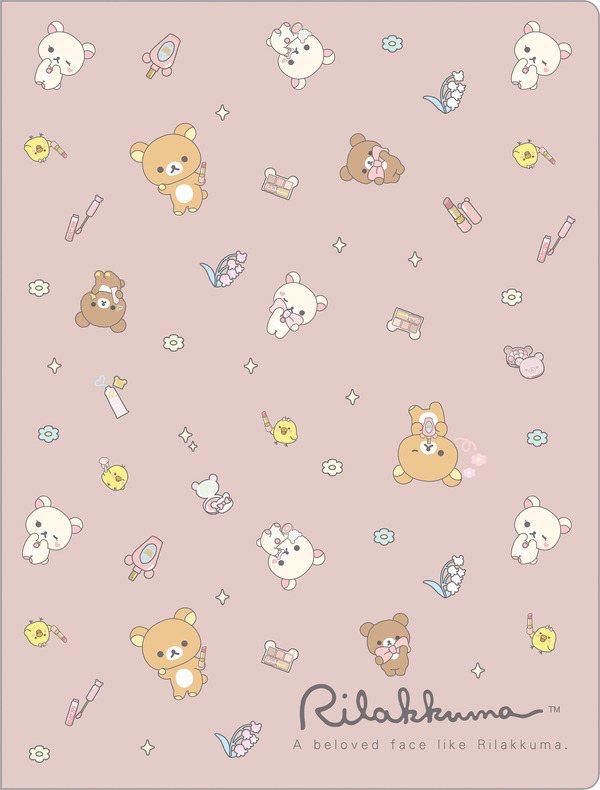 サンエックス「Makeup Rilakkuma ハードカバーダブルクリアホルダー」（C）2025 SAN-X CO., LTD. ALL RIGHTS RESERVED.