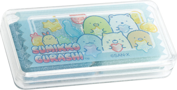 すみっコぐらし「グミグミパーティー」ねり消し　サイダー＆アップルの香り付き（C）2025 SAN-X CO., LTD. ALL RIGHTS RESERVED.