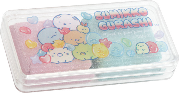 すみっコぐらし「グミグミパーティー」ねり消し　ピーチ＆アップルの香り付き（C）2025 SAN-X CO., LTD. ALL RIGHTS RESERVED.