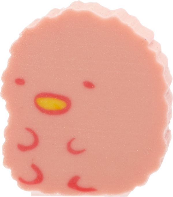 すみっコぐらし「グミグミパーティー」グミグミマスコット消しゴム　オレンジアソート　とんかつ3個（C）2025 SAN-X CO., LTD. ALL RIGHTS RESERVED.