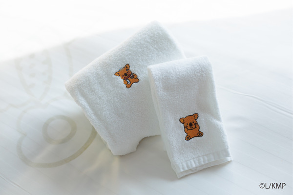 コアラのマーチ刺繍入りのフェイスタオルとバスタオル