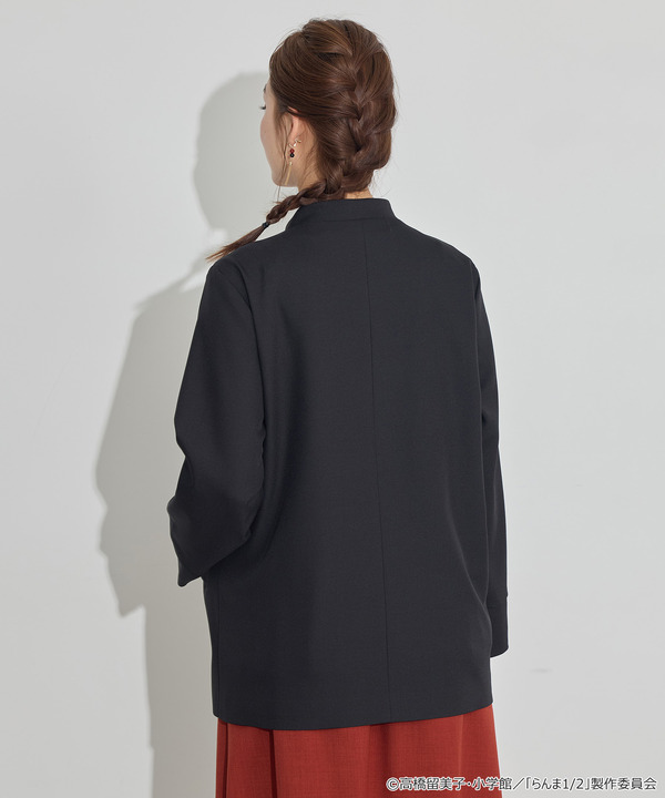 TVアニメ『らんま1/2』× earth music＆ecology Japan Label「チャイナシャツジャケット」ブラック　着用イメージ（C）高橋留美子・小学館/「らんま1/2」製作委員会