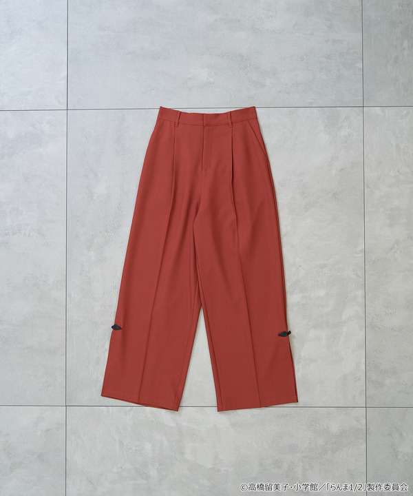 TVアニメ『らんま1/2』× earth music＆ecology Japan Label「チャイナパンツ」ボルドー（C）高橋留美子・小学館/「らんま1/2」製作委員会