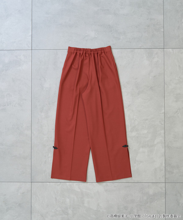 TVアニメ『らんま1/2』× earth music＆ecology Japan Label「チャイナパンツ」ボルドー（C）高橋留美子・小学館/「らんま1/2」製作委員会