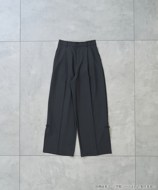 TVアニメ『らんま1/2』× earth music＆ecology Japan Label「チャイナパンツ」ブラック（C）高橋留美子・小学館/「らんま1/2」製作委員会