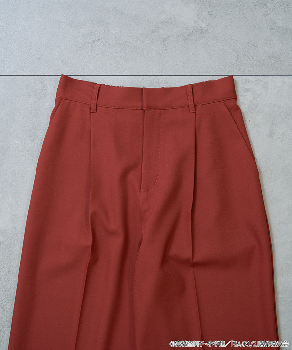 TVアニメ『らんま1/2』× earth music＆ecology Japan Label「チャイナパンツ」ボルドー（C）高橋留美子・小学館/「らんま1/2」製作委員会