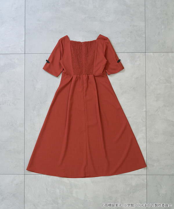 TVアニメ『らんま1/2』× earth music＆ecology Japan Label「チャイナワンピース」ボルドー（C）高橋留美子・小学館/「らんま1/2」製作委員会