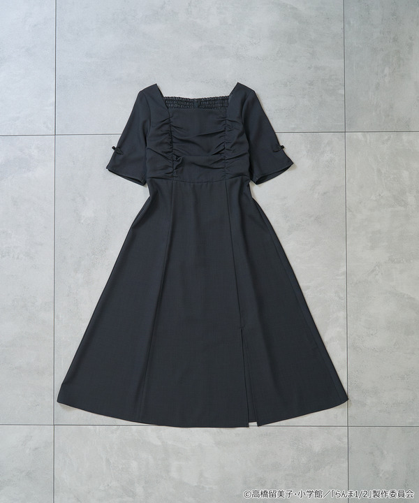 TVアニメ『らんま1/2』× earth music＆ecology Japan Label「チャイナワンピース」ブラック（C）高橋留美子・小学館/「らんま1/2」製作委員会