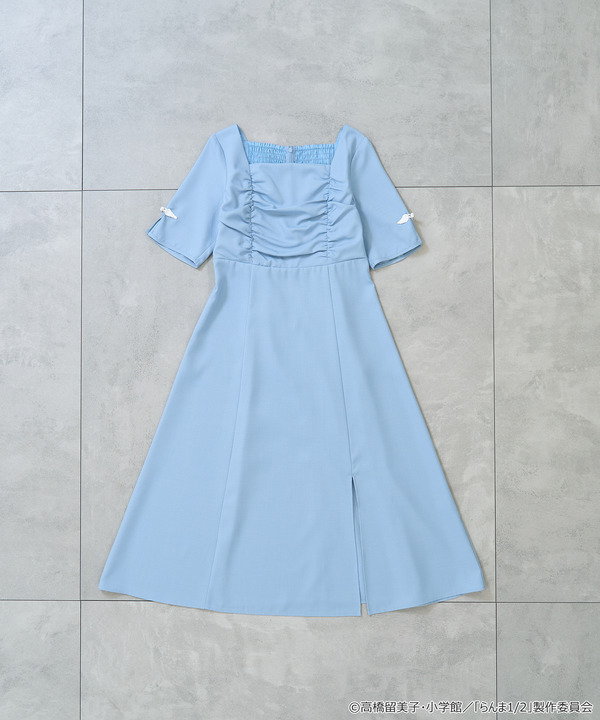 TVアニメ『らんま1/2』× earth music＆ecology Japan Label「チャイナワンピース」ライトブルー（C）高橋留美子・小学館/「らんま1/2」製作委員会