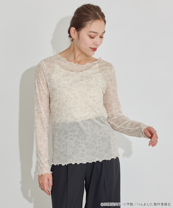 TVアニメ『らんま1/2』× earth music＆ecology Japan Label「シアートップス」アイボリー　着用イメージ（C）高橋留美子・小学館/「らんま1/2」製作委員会