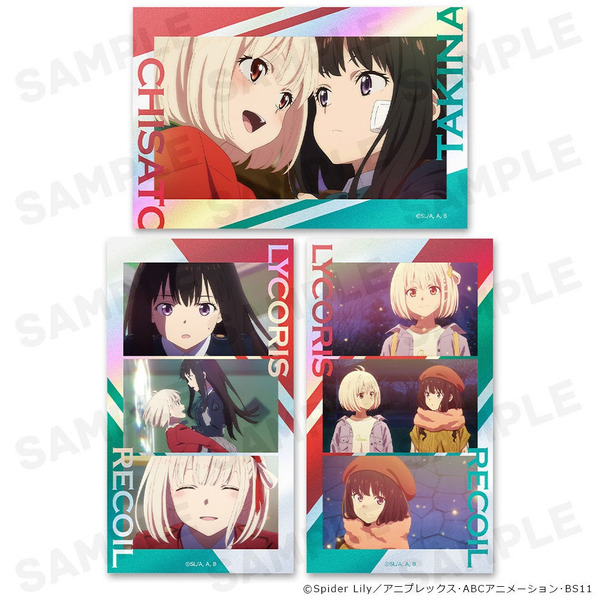 TVアニメ『リコリス・リコイル』サムネイルキラステッカーセット 千束＆たきな（C）Spider Lily／アニプレックス・ABCアニメーション・BS11