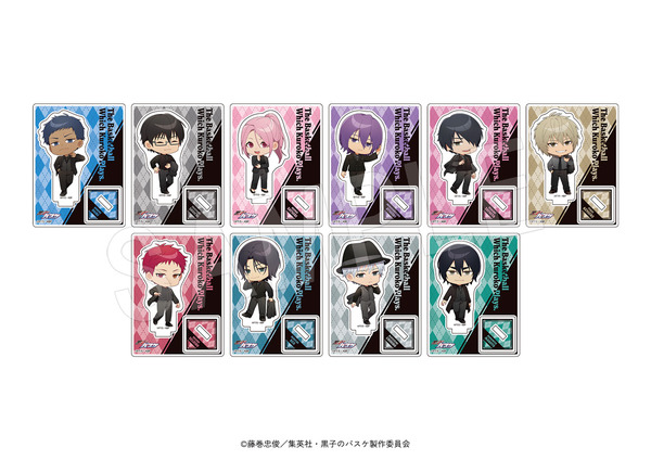 TVアニメ『黒子のバスケ』トレーディングミニアクリルスタンド　JF2026黒スーツver.（TypeB）（C）藤巻忠俊／集英社・黒子のバスケ製作委員会