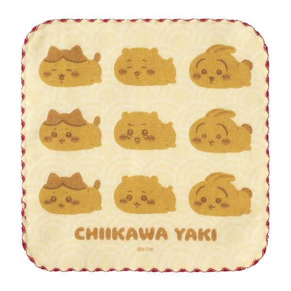 「ちいかわ焼き ガーゼハンドタオル」焼きのみんな（C）nagano