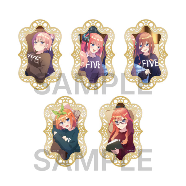 TVスペシャルアニメ『五等分の花嫁＊』メタルブックマーカー＜暖炉のそばで Silent Time＞（C）春場ねぎ・講談社／「五等分の花嫁＊」製作委員会