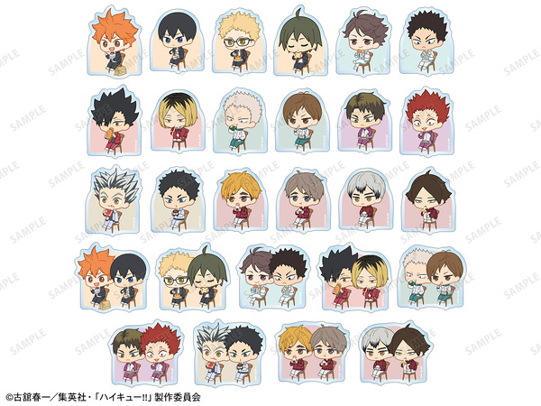 TVアニメ『ハイキュー!!』トレーディング ちびキャラ モーニングver. ダイカットステッカー（C）古舘春一／集英社・「ハイキュー!!」製作委員会