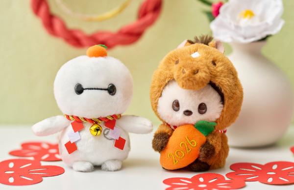 Disney store「うるぽちゃちゃん」お正月仕様のぬいぐるみが登場