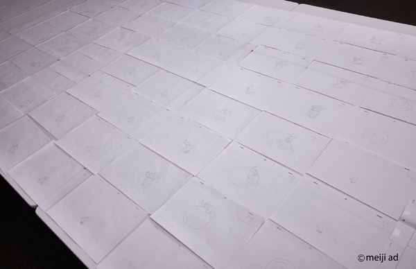 「明治プロビオヨーグルト R-1」第2弾 CM「雪だるま」篇原画