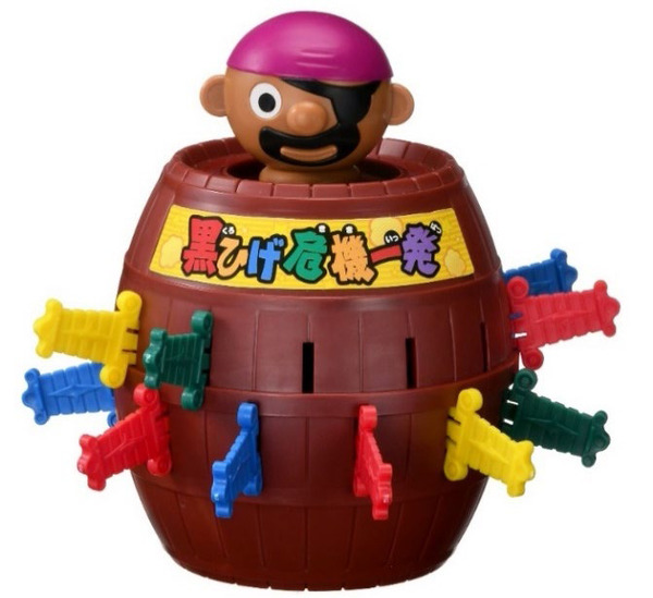 純金ミニチュア　黒ひげ危機一発