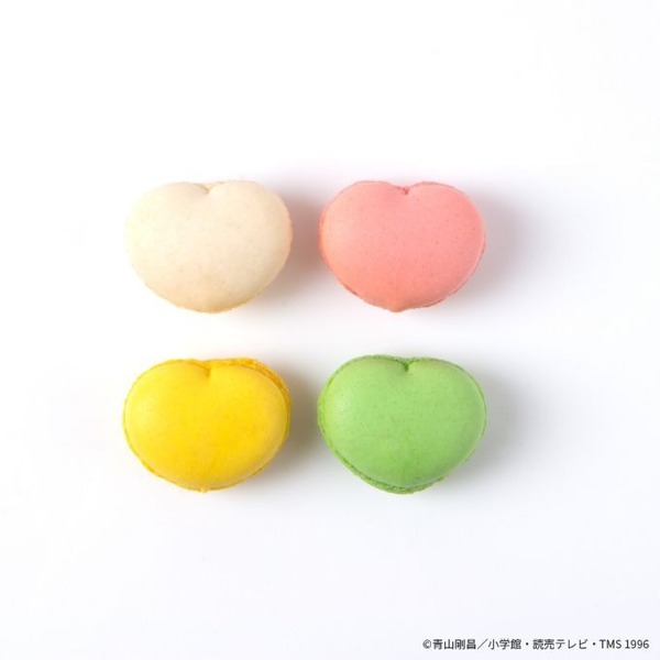 スイーツショップ「Detective Conan Sweets Party」怪盗キッドのハートマカロン　ハート型マカロンのイメージ