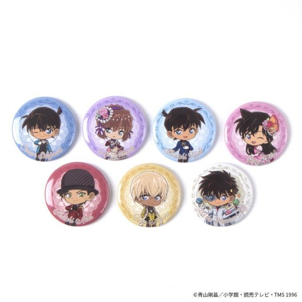スイーツショップ「Detective Conan Sweets Party」オリジナル缶バッジ（ランダム7種）