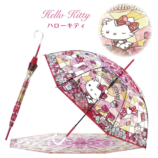 「サンリオキャラクターズ　ステンドグラスアンブレラ」ハローキティ