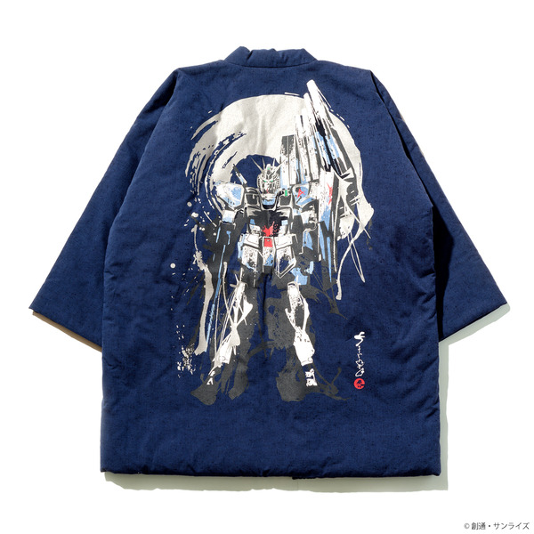 STRICT-G JAPAN 宮田織物『機動戦士ガンダム 逆襲のシャア』半纏　vガンダム（ネイビー）