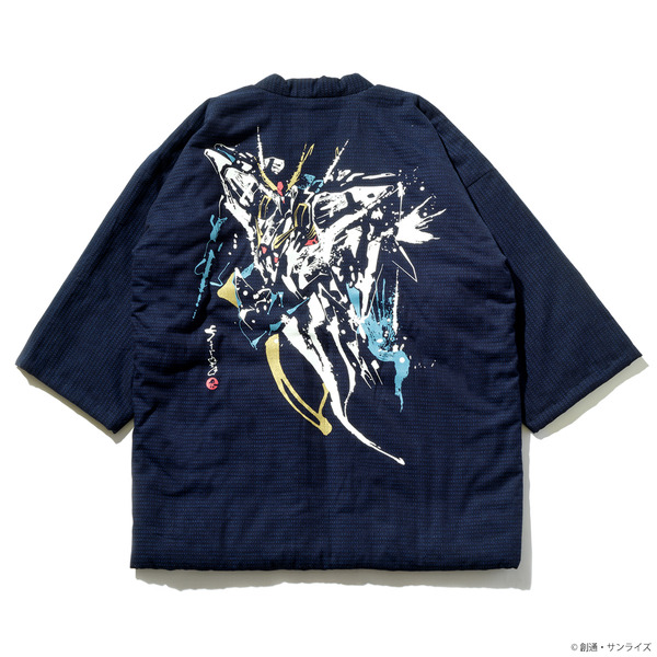 STRICT-G JAPAN 宮田織物『機動戦士ガンダム 閃光のハサウェイ キルケーの魔女』半纏　クスィーガンダム（ネイビー）
