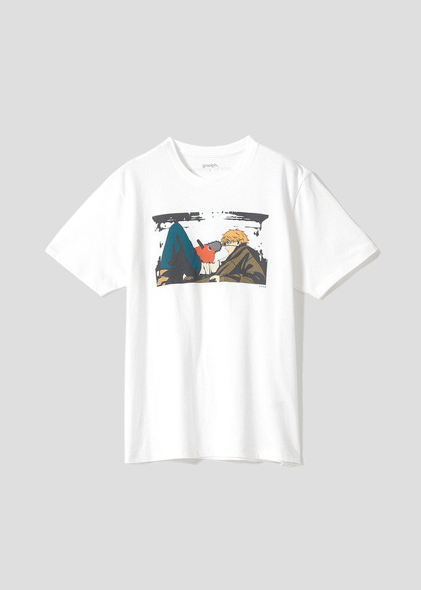 アニメ『チェンソーマン』×グラニフ「デンジとポチタ｜Tシャツ」