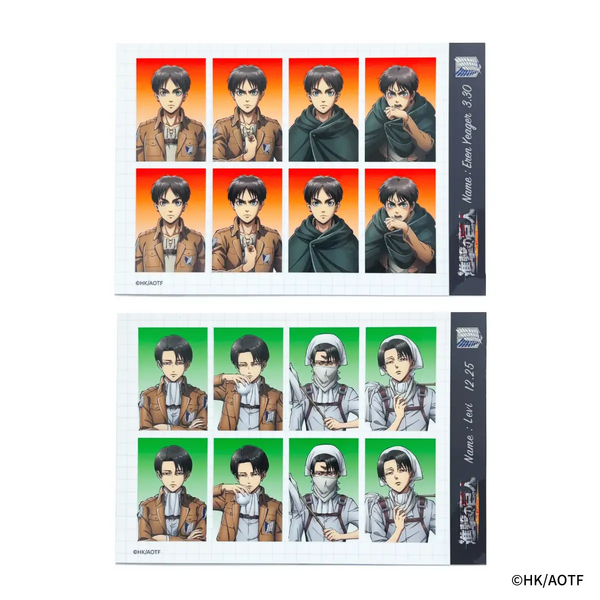 進撃の巨人 Animation 証明写真風ステッカー