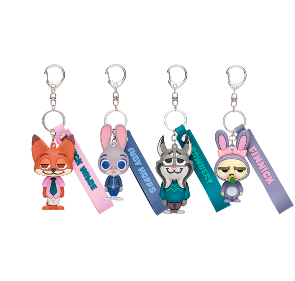 F賞：ラバーマスコットキーホルダー【全4種】