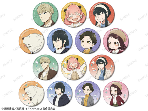 TVアニメ『SPY×FAMILY』描き下ろし 歩みver. トレーディンググリッター缶バッジ（全14種）